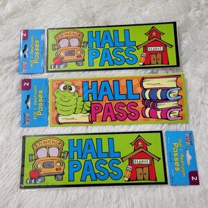 Set of 6 Hall/Bathroom Passes